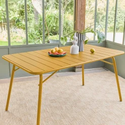 Opvouwbare tuintafel 6 plaatsen metaal