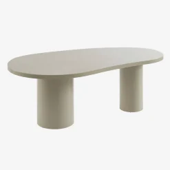 Organische eettafel hout 8 personen 210cm