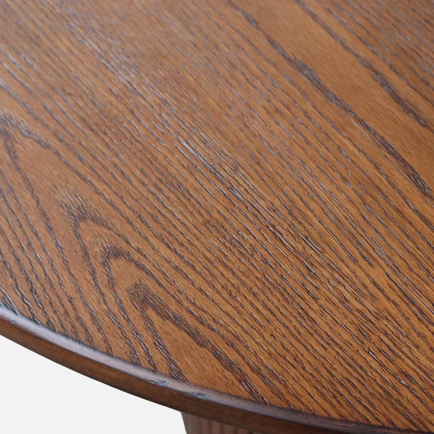 Ovale eettafel rubberhout en eikenfineer 8 plaatsen