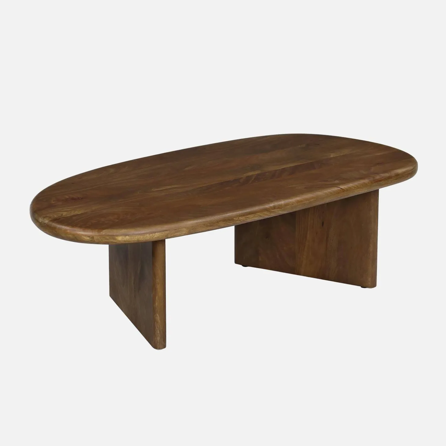 Ovale salontafel van mangohout