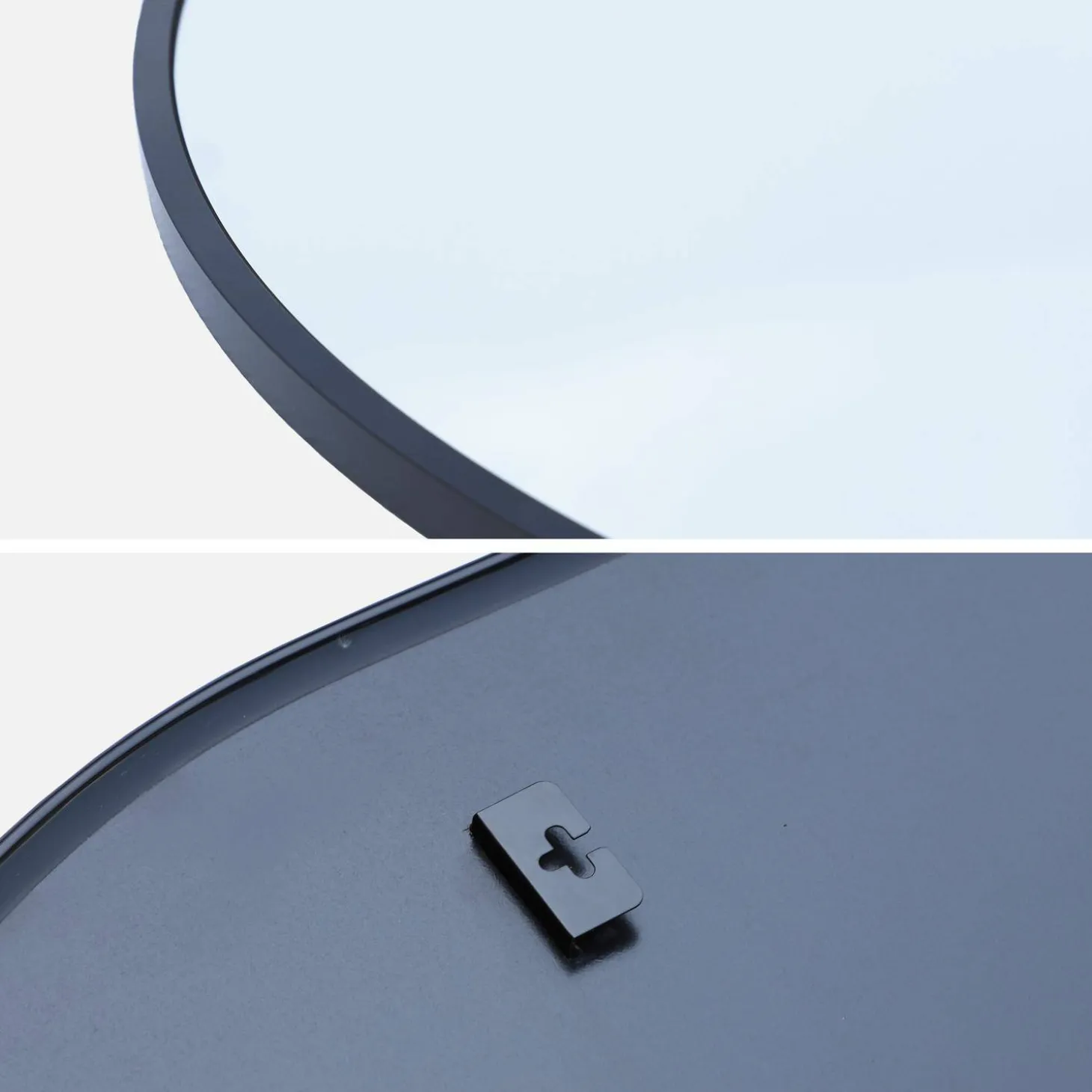 Ovale spiegel aluminium 120cm
