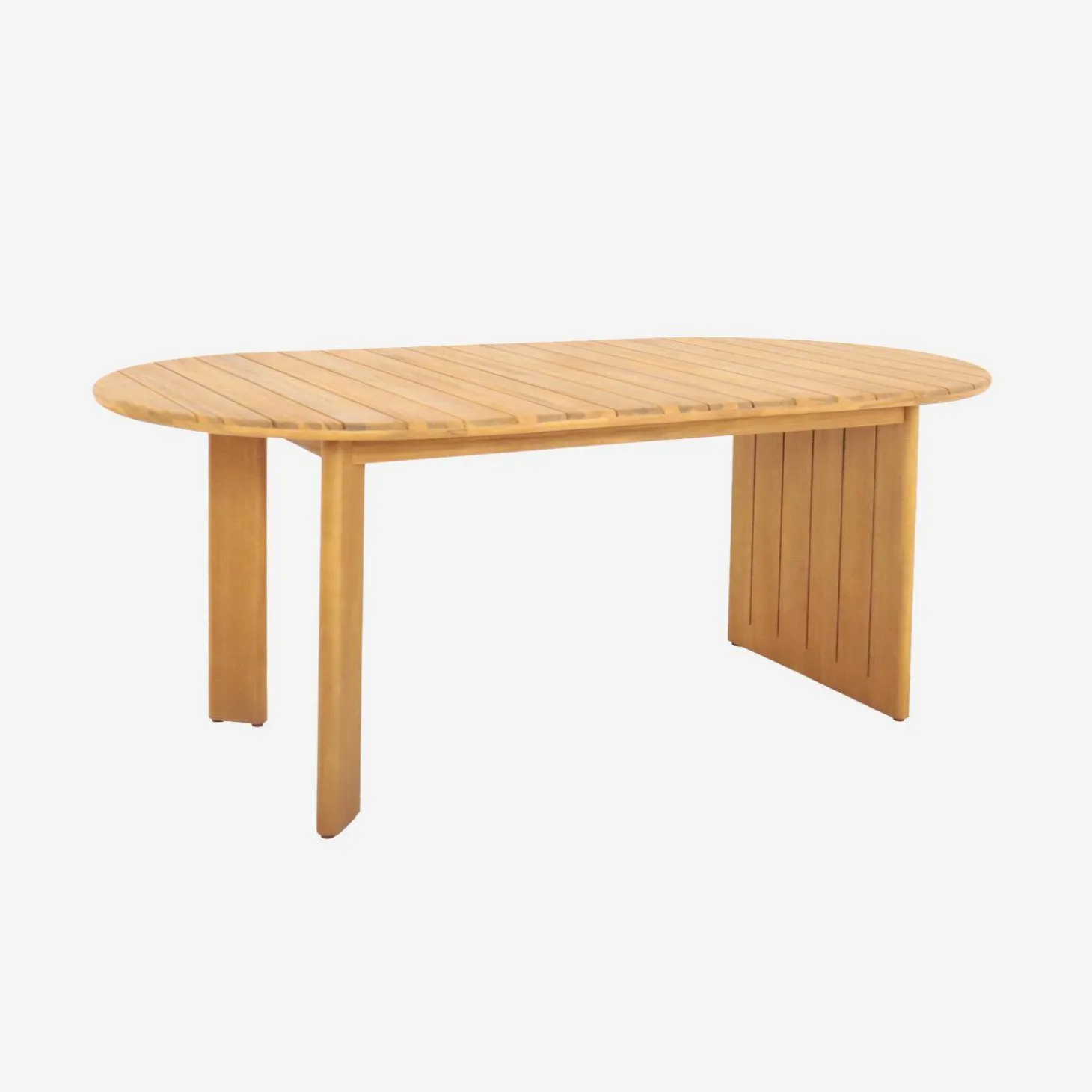 Ovale tuintafel van acaciahout voor 6 personen