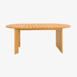 Ovale tuintafel van acaciahout voor 6 personen