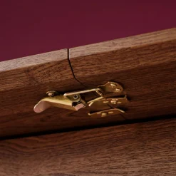 Ovale uitschuifbare eettafel rubberhout en eikenfineer 6-8 plaatsen