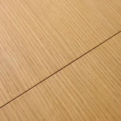 Ovale uitschuifbare eettafel rubberhout en eikenfineer 6-8 plaatsen