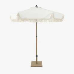 Parasol met franjes 2m staal