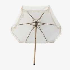 Parasol met franjes 2m staal