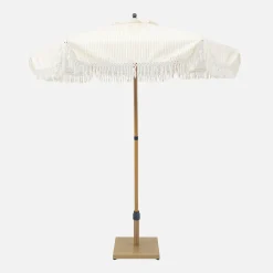 Parasol met franjes 2m staal