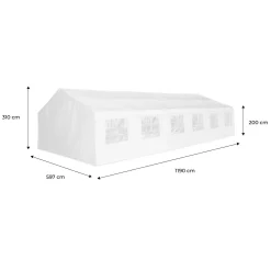 Partytent 6x12m - Lutecia 6x12