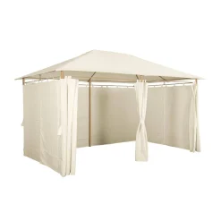 Paviljoen met gordijnen 3x4m