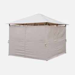 Paviljoen met gordijnen, 3x3m