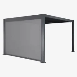 Pergola met lamellendak 3x3m met zonnescherm 3m