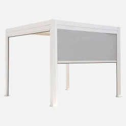 Pergola met lamellendak 3x3m met 2 zonneschermen 3m
