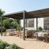 Pergola met lamellendak 4x3m met luifel 4m