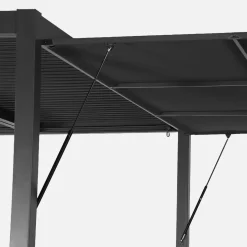 Pergola met lamellendak 4x3m met luifel 4m