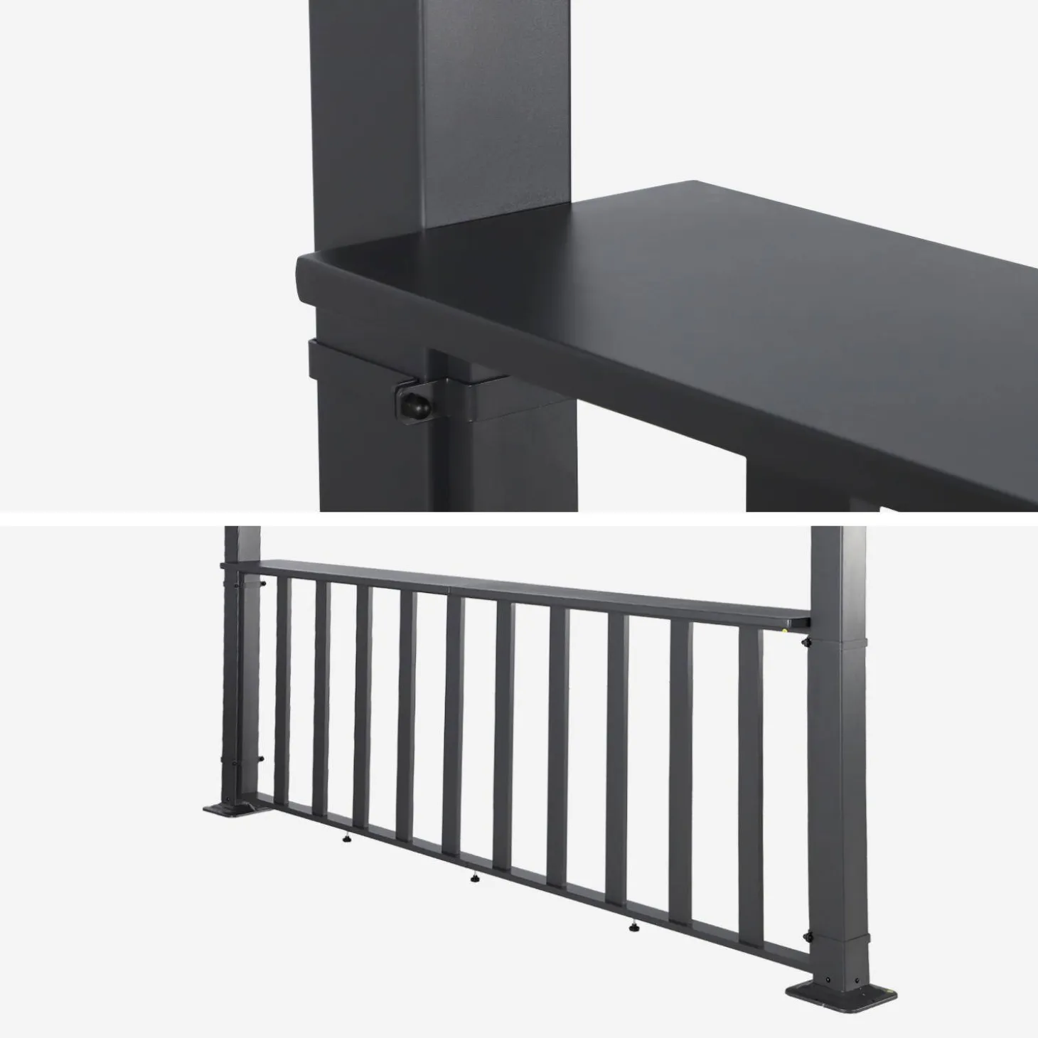 Pergola met lamellendak 4x3m met bar 3m