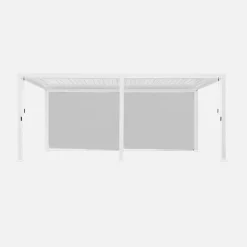 Pergola met lamellendak 6x3m met 2 zonneschermen 3m
