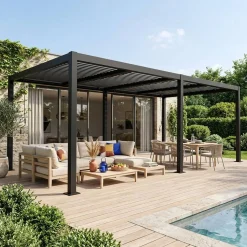 Pergola met lamellendak 6x3m verstelbare lamellen