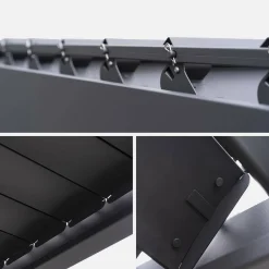 Pergola met lamellendak 4x3m verstelbare lamellen