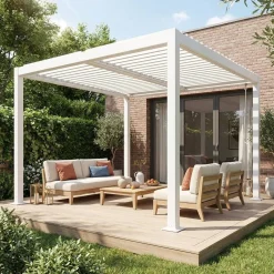 Pergola met lamellendak 3x3m verstelbare lamellen