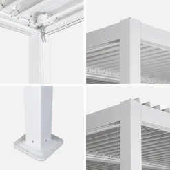 Pergola met lamellendak 3x3m verstelbare lamellen