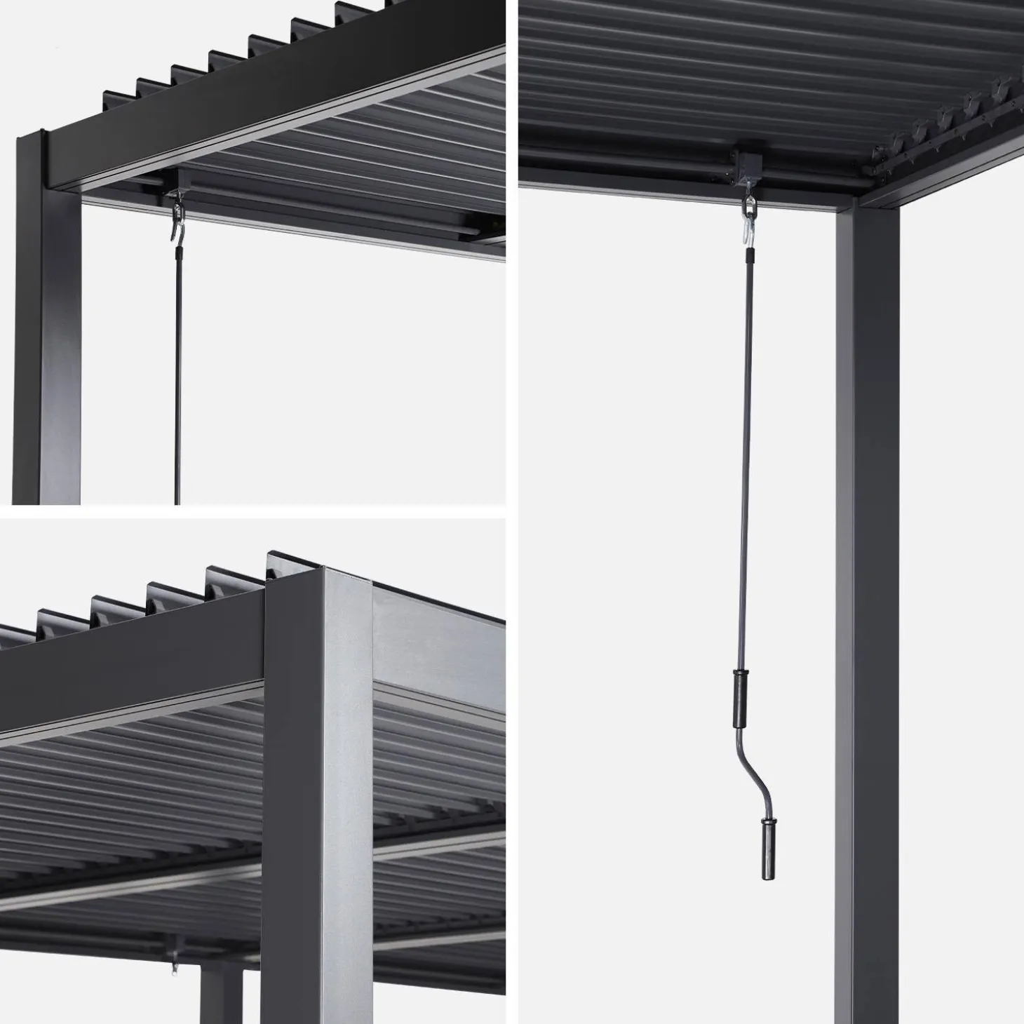 Pergola met lamellendak 6x3m verstelbare lamellen