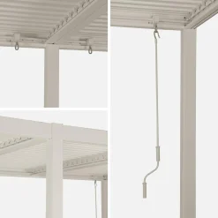 Pergola met lamellendak 6x3m verstelbare lamellen