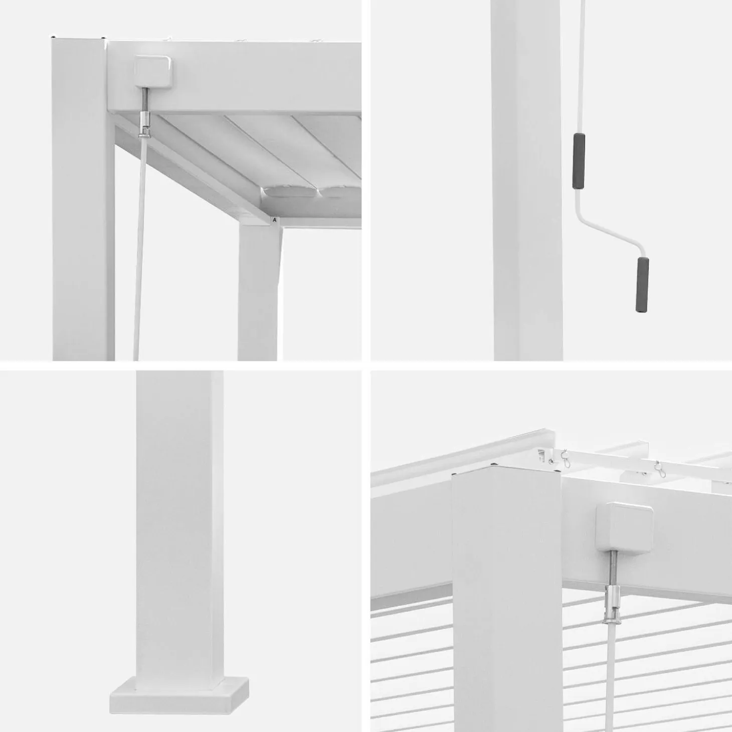Pergola met lamellendak 4x3m verstelbare lamellen