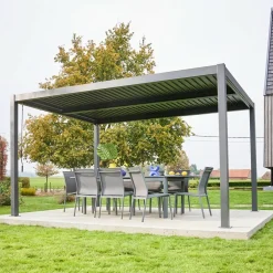 Pergola met lamellendak 4x3m verstelbare lamellen
