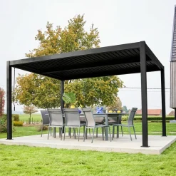 Pergola met lamellendak 4x3m verstelbare lamellen
