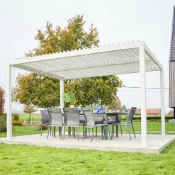 Pergola met lamellendak 4x3m verstelbare lamellen