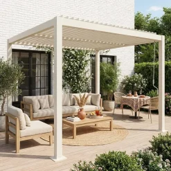 Pergola met lamellendak 3x3m verstelbare lamellen