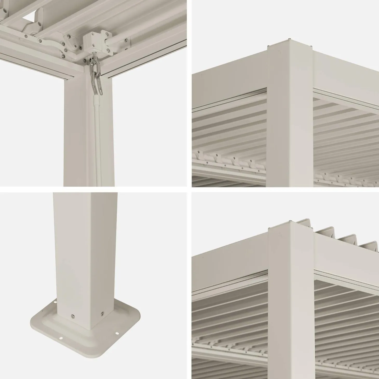 Pergola met lamellendak 3x3m verstelbare lamellen