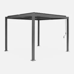 Pergola met lamellendak 3x3m verstelbare lamellen