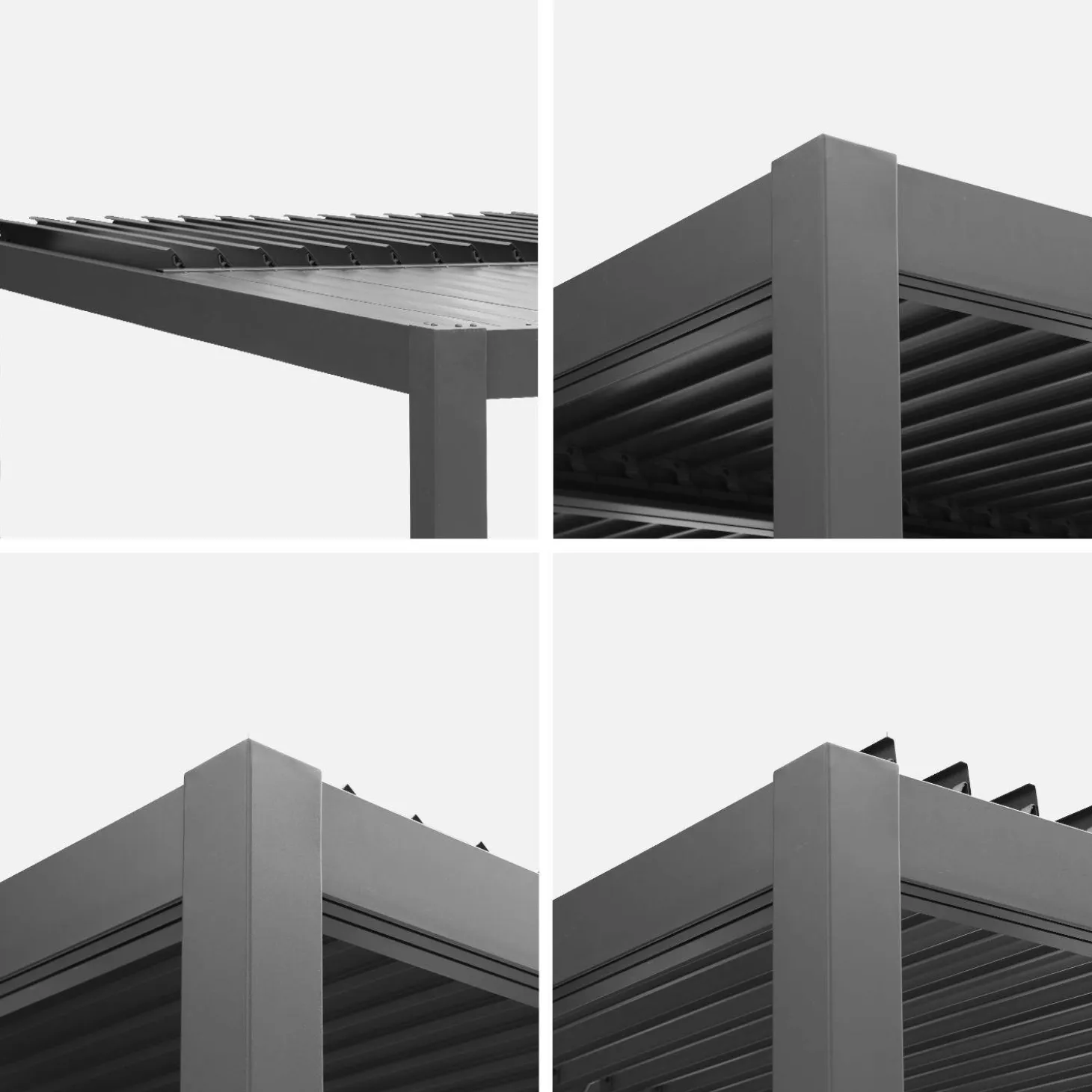 Pergola met lamellendak 3x3m verstelbare lamellen