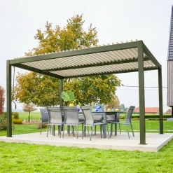 Pergola met lamellendak 4x3m verstelbare lamellen