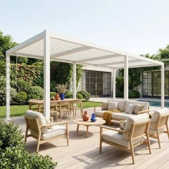 Pergola met lamellendak 6x3m verstelbare lamellen