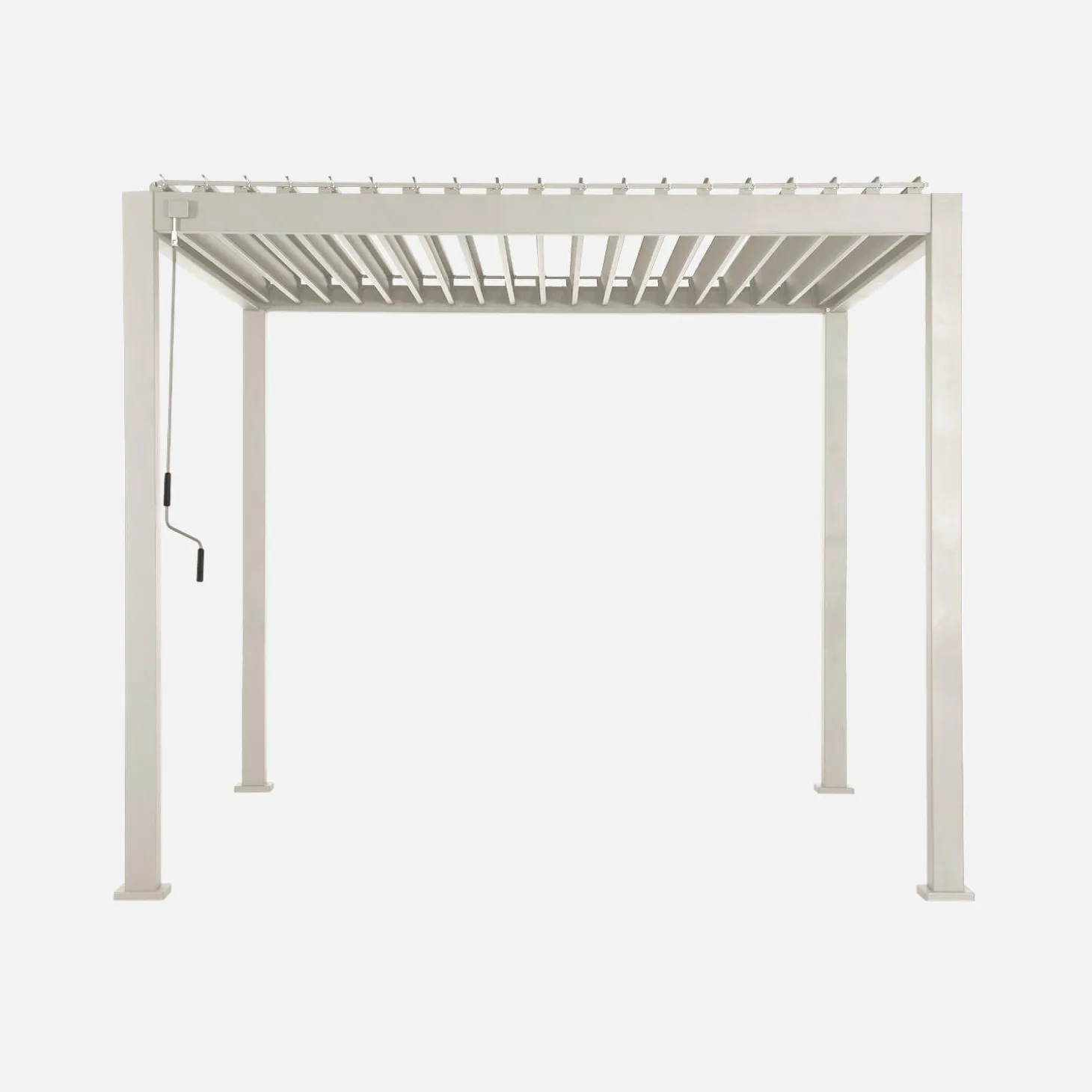 Pergola met lamellendak 3x3m V2 verstelbare lamellen