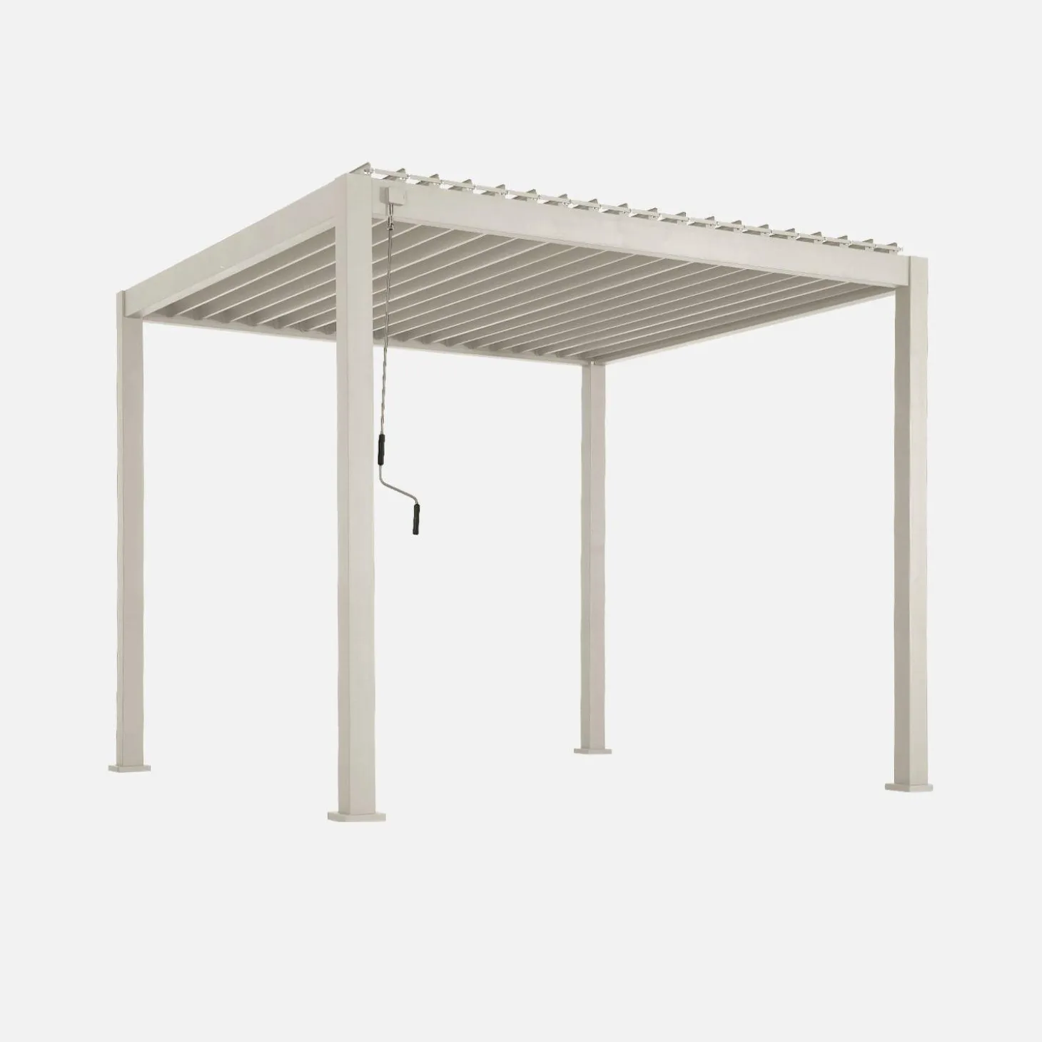 Pergola met lamellendak 3x3m V2 verstelbare lamellen