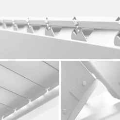 Pergola met lamellendak 3x3m V2 verstelbare lamellen