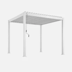 Pergola met lamellendak 3x3m V2 verstelbare lamellen