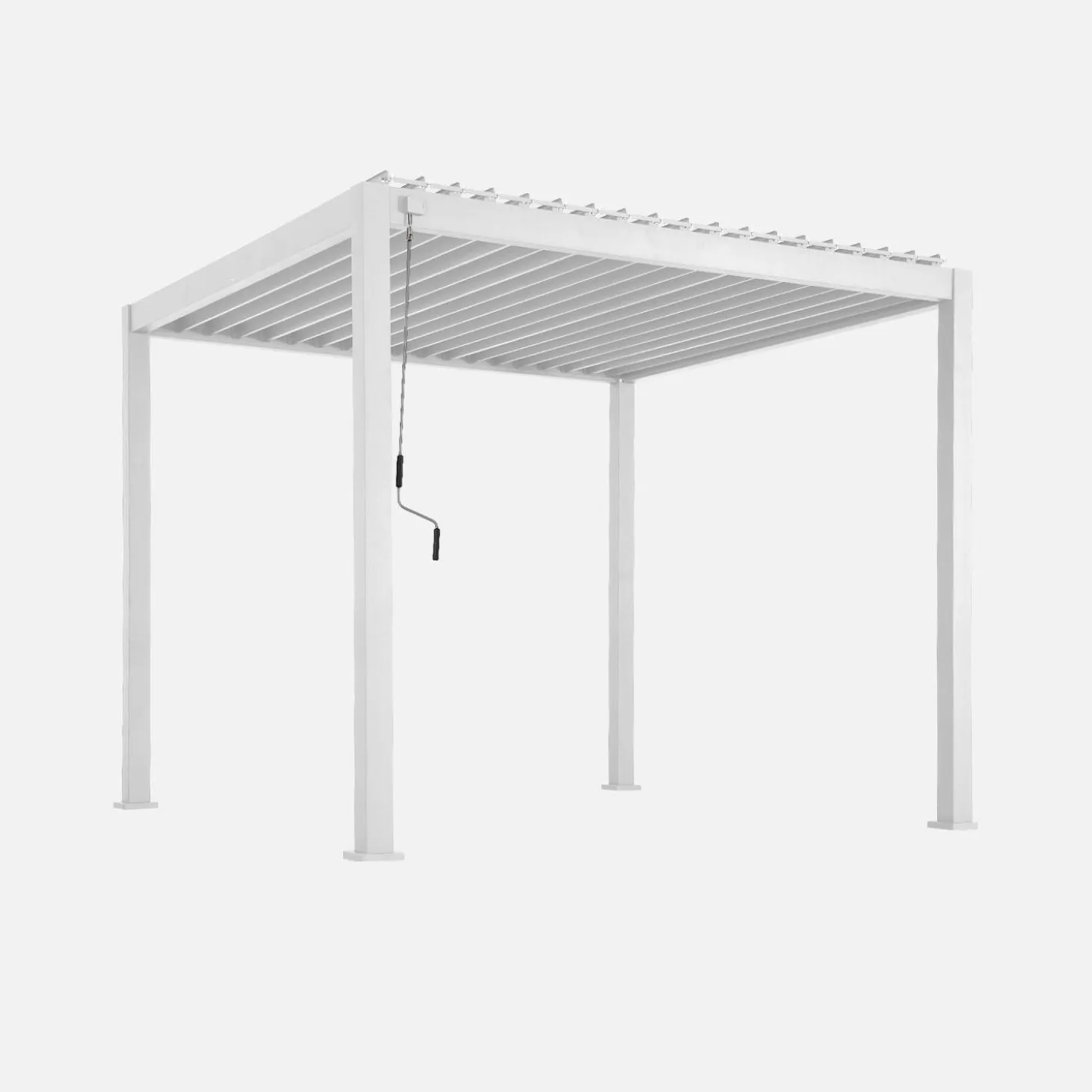 Pergola met lamellendak 3x3m V2 verstelbare lamellen