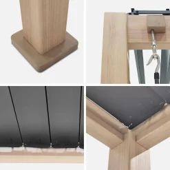 Pergola met lamellendak 3x3m V2 verstelbare lamellen