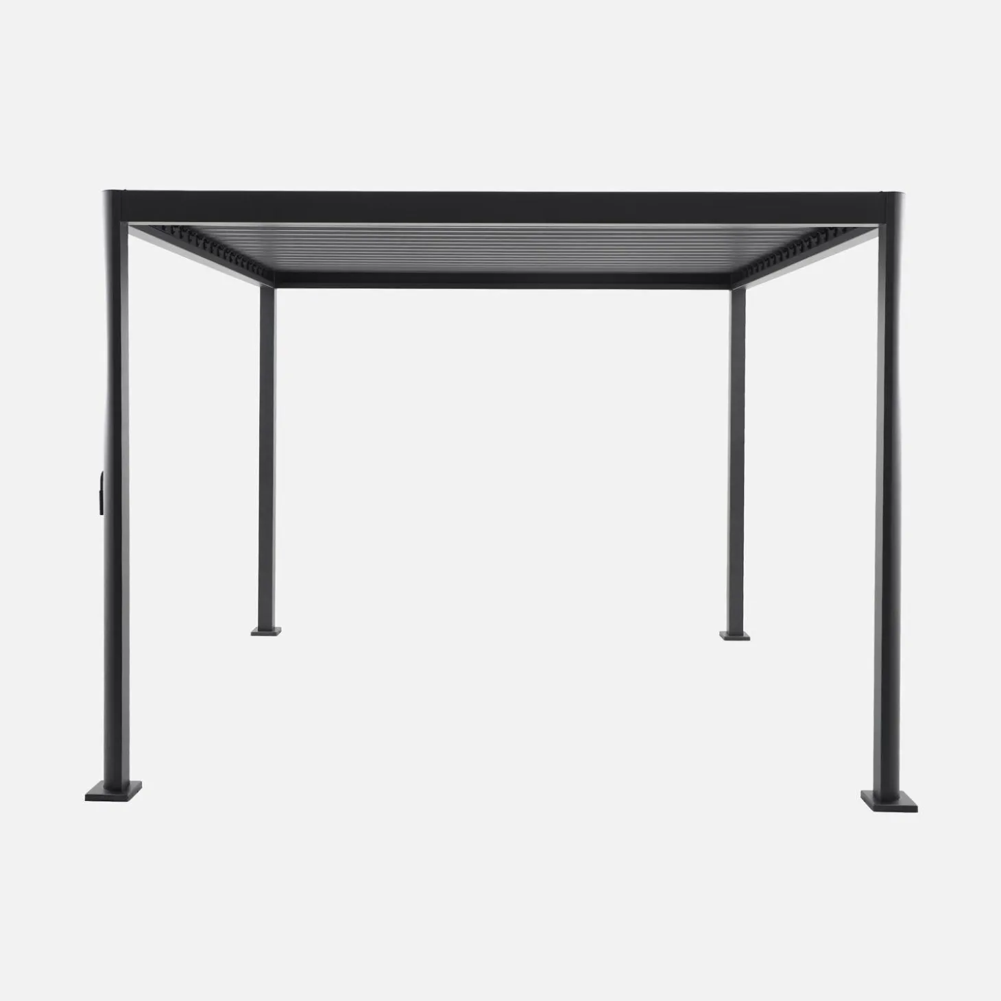 Pergola met verstelbaar lamellendak aluminium en staal 3x3m