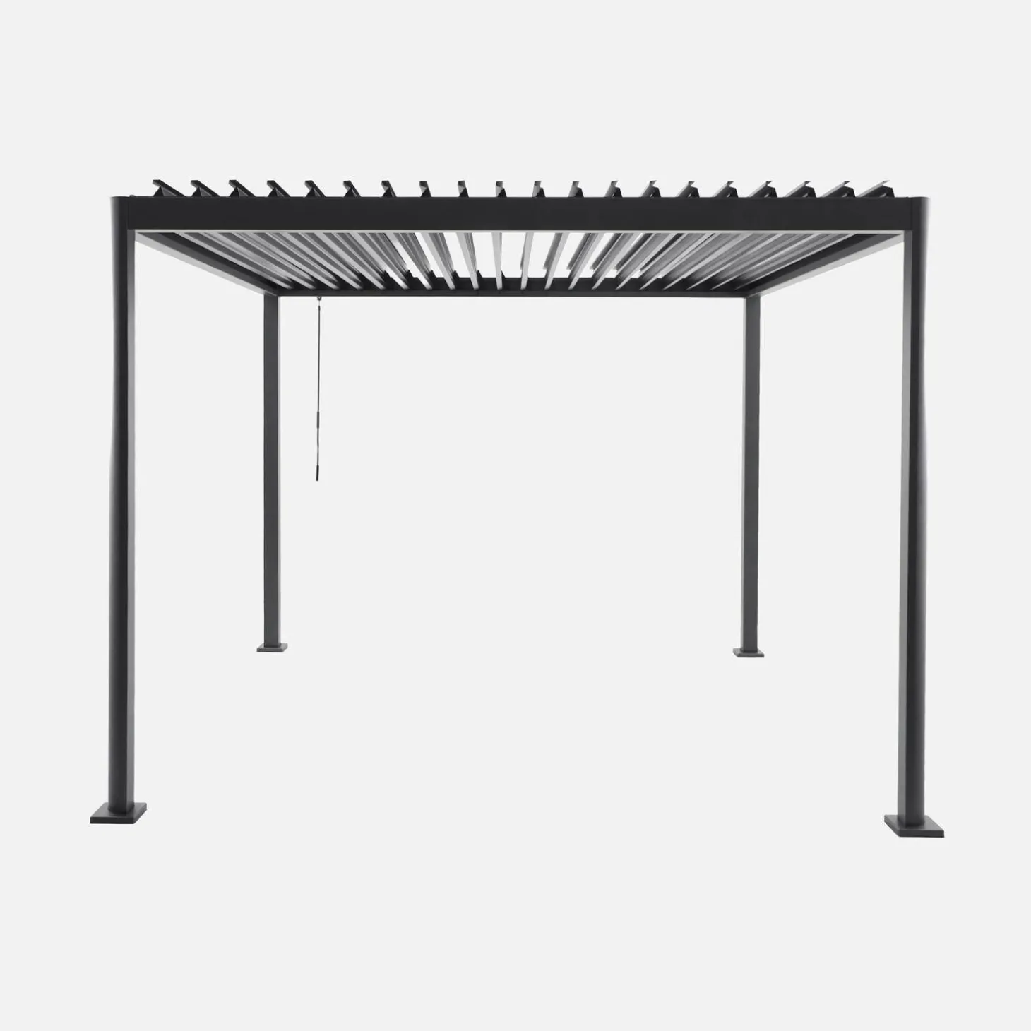 Pergola met verstelbaar lamellendak aluminium en staal 3x3m