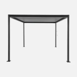 Pergola met verstelbaar lamellendak aluminium en staal 4x3m