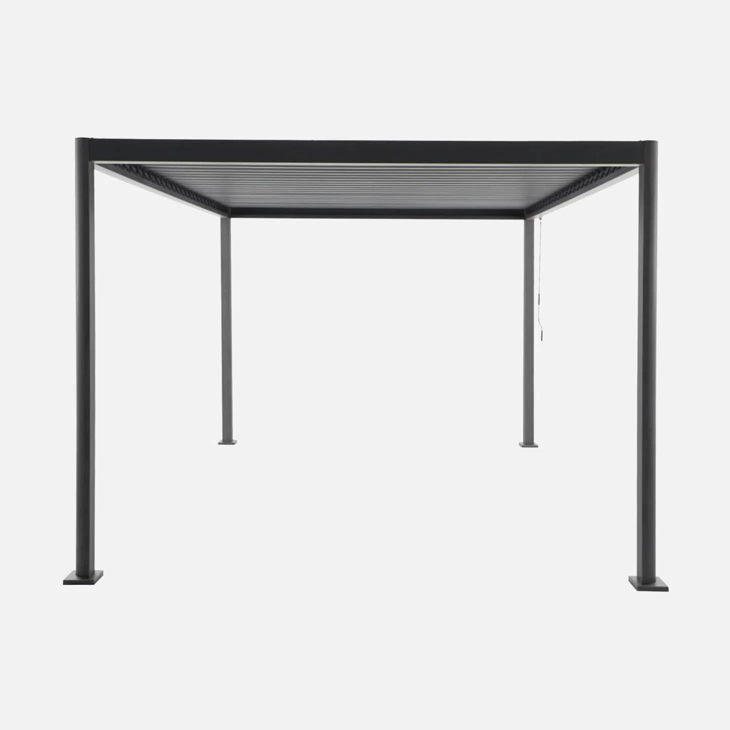 Pergola met verstelbaar lamellendak aluminium en staal 4x3m
