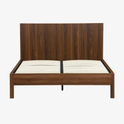 2-persoonsbed met lattenbodem en hoofdbord 140x190cm houtdecor