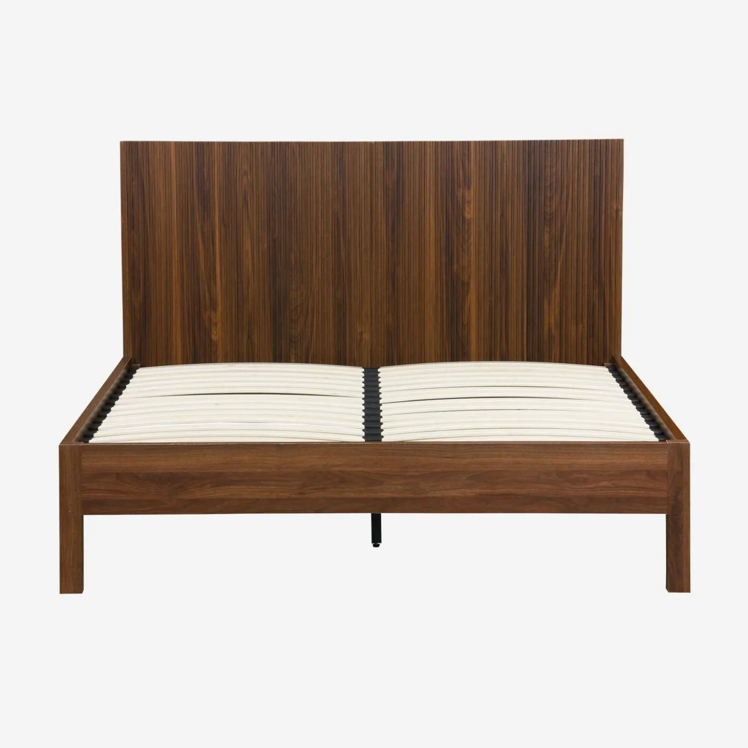 2-persoonsbed met lattenbodem en hoofdbord 140x190cm houtdecor