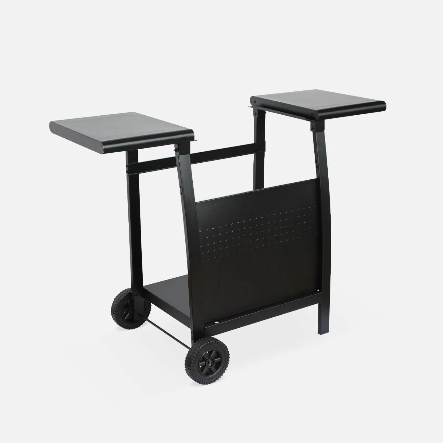 Plancha gas 2 branders roestvrij staal 5kW met trolley